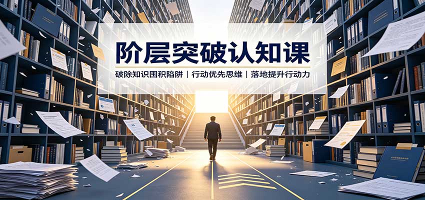 阶层突破认知课：破除知识囤积陷阱，行动优先思维，落地提升行动力采购|汽车产业|汽车配件|机加工企业家交流社群中心