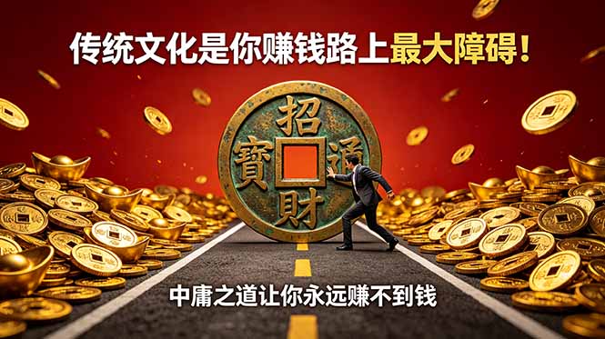 付费文章：传统文化是你赚钱路上最大障碍！中庸之道让你永远赚不到钱采购|汽车产业|汽车配件|机加工企业家交流社群中心