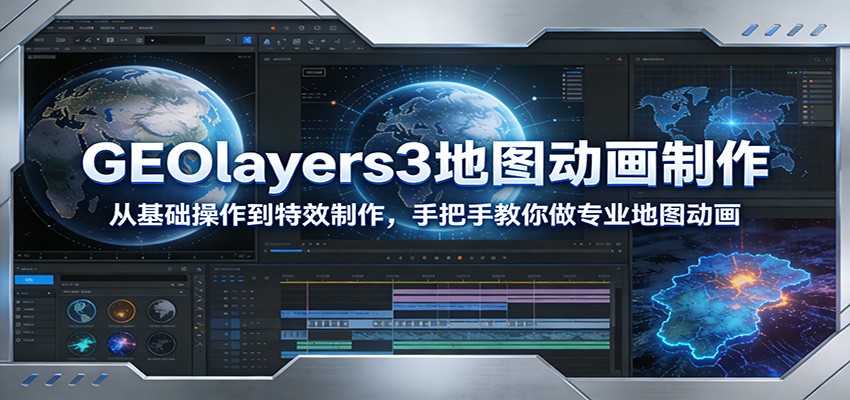 GEOlayers3地图动画制作:从基础操作到特效制作,手把手教你做专业地图动画采购|汽车产业|汽车配件|机加工蚂蚁智酷企业交流社群中心