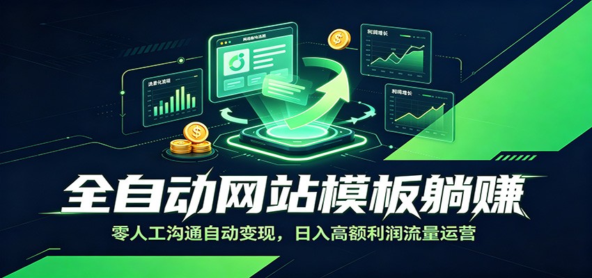 全自动网站模板躺赚:零人工沟通自动变现,日入高额利润流量运营采购|汽车产业|汽车配件|机加工企业家交流社群中心