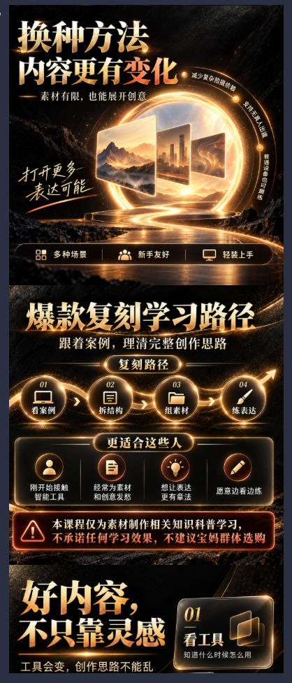 素材制作知识课，爆款复刻Codex短视频自动化，从素材拆解到创意表达，让AI自动“干活”，而不是只会回答问题