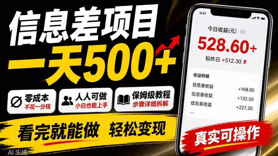 信息差项目一天500+,零成本,人人可做,保姆级教程,看完就能做【揭秘】采购|汽车产业|汽车配件|机加工企业家交流社群中心