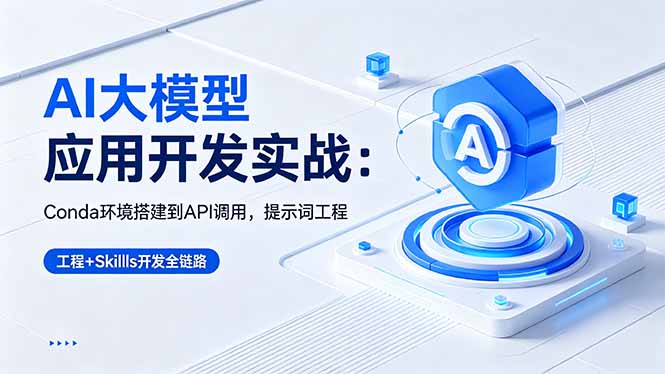 AI 大模型应用开发实战：Conda环境搭建到API调用，提示词工程+Skills开发全链路采购|汽车产业|汽车配件|机加工企业家交流社群中心