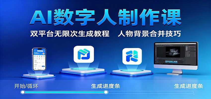 AI数字人制作课：双平台无限次生成教程，人物背景合并技巧采购|汽车产业|汽车配件|机加工蚂蚁智酷企业交流社群中心