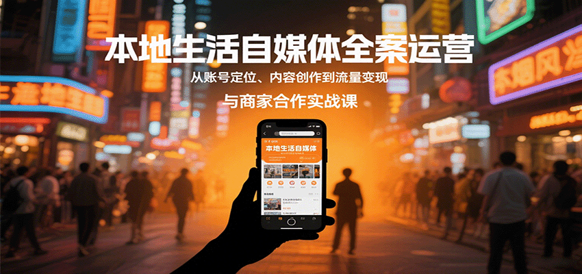 本地生活自媒体全案运营,从账号定位、内容创作到流量变现与商家合作实战课采购|汽车产业|汽车配件|机加工蚂蚁智酷企业交流社群中心