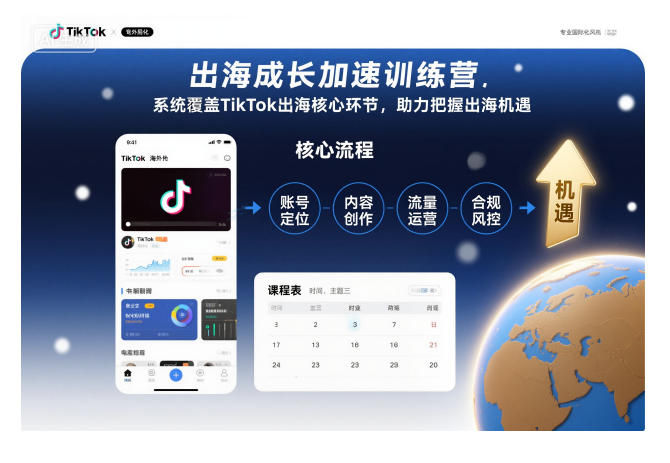 出海成长加速训练营,系统覆盖TikTok出海核心环节,助力把握出海机遇(更新)采购|汽车产业|汽车配件|机加工蚂蚁智酷企业交流社群中心
