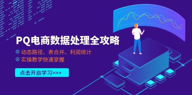 PQ电商数据处理全攻略，动态路径、表合并、利润统计，实操教学快速掌握采购|汽车产业|汽车配件|机加工蚂蚁智酷企业交流社群中心