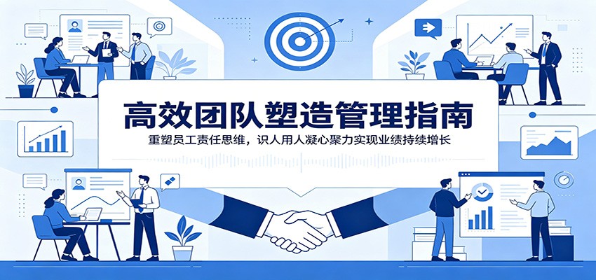 高效团队塑造管理指南：重塑员工责任思维，识人用人凝心聚力实现业绩持续增长采购|汽车产业|汽车配件|机加工企业家交流社群中心