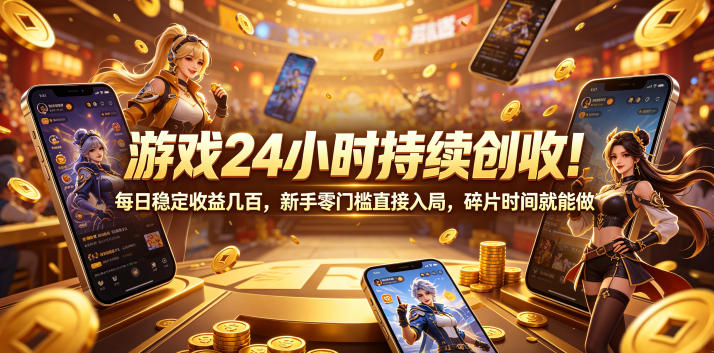 游戏24小时持续创收!每日稳定收益几百,新手零门槛直接入局,碎片时间就能做【揭秘】采购|汽车产业|汽车配件|机加工企业家交流社群中心