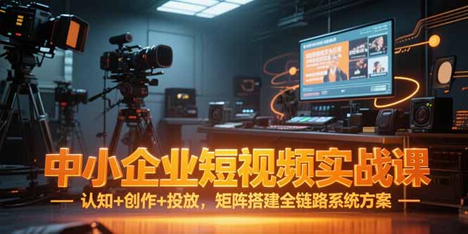 中小企业短视频实战课,认知+创作+投放,矩阵搭建全链路系统方案采购|汽车产业|汽车配件|机加工蚂蚁智酷企业交流社群中心