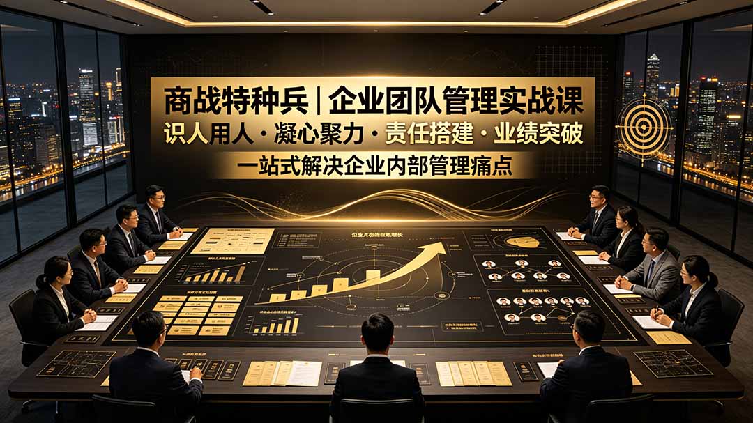 商战特种兵|企业团队管理实战课:识人用人|凝心聚力|责任搭建|业绩突破,一站式解决企业内部管理痛点采购|汽车产业|汽车配件|机加工企业家交流社群中心