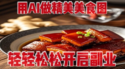 用AI做精美美食图，无需专业设备拍摄，轻轻松松开启副业采购|汽车产业|汽车配件|机加工蚂蚁智酷企业交流社群中心