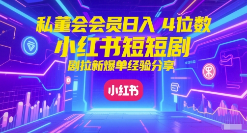 私董会会员日入4位数小红书红果短剧拉新爆单经验分享采购|汽车产业|汽车配件|机加工蚂蚁智酷企业交流社群中心