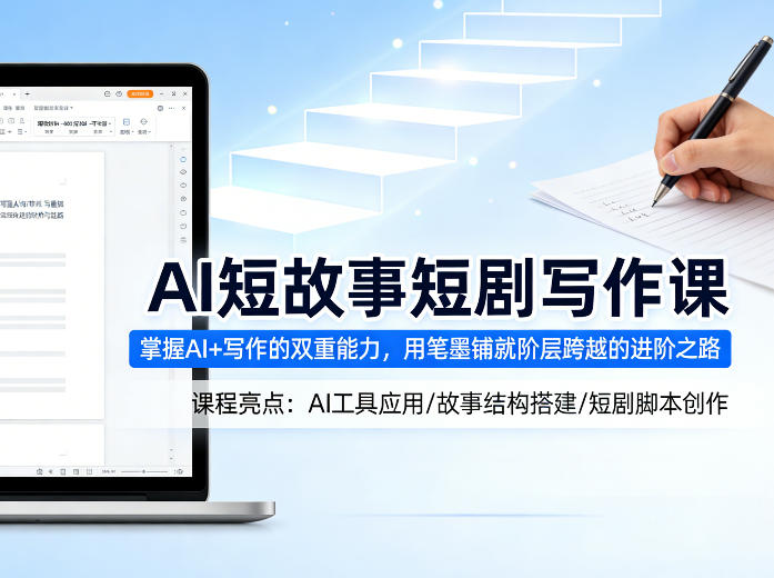AI短故事短剧写作课，掌握AI+写作的双重能力，用笔墨铺就阶层跨越的进阶之路采购|汽车产业|汽车配件|机加工企业家交流社群中心