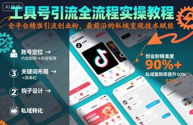 工具号引流全流程保姆级实操教程,全平台精准引流创业粉,最前沿的私域变现技术赋能采购|汽车产业|汽车配件|机加工蚂蚁智酷企业交流社群中心