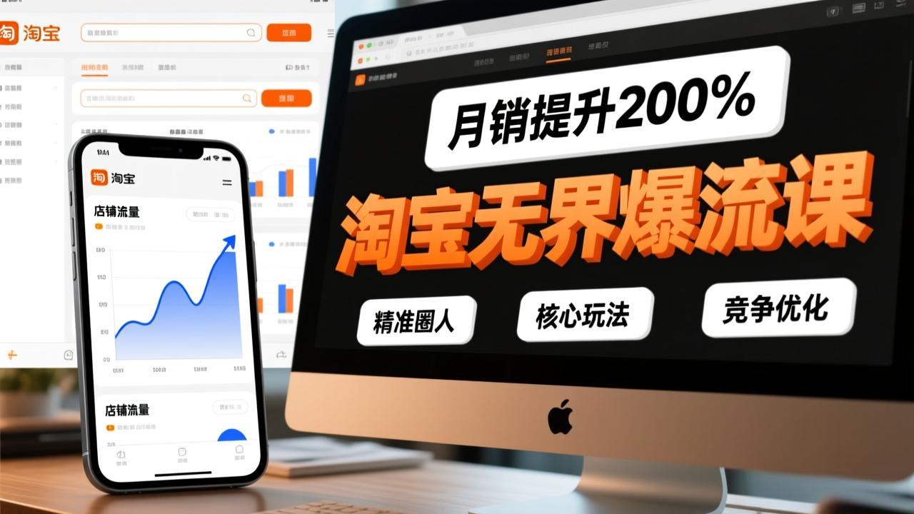 淘宝无界爆流课，精准圈人、核心玩法、竞争优化，快速引爆店铺流量，月销提升200%采购|汽车产业|汽车配件|机加工蚂蚁智酷企业交流社群中心