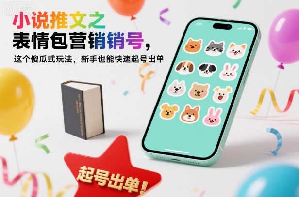 小说推文之表情包营销号,这个傻瓜式玩法,新手也能快速起号出单采购|汽车产业|汽车配件|机加工蚂蚁智酷企业交流社群中心