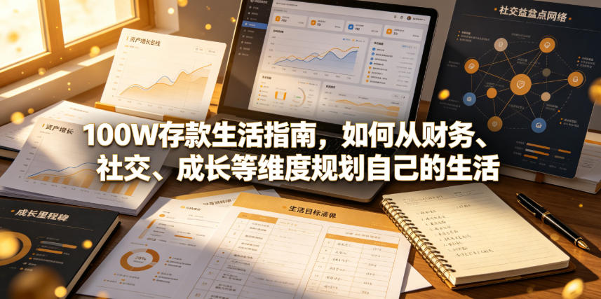 付费文章：100W存款生活指南，如何从财务、社交、成长等维度规划自己的生活采购|汽车产业|汽车配件|机加工企业家交流社群中心