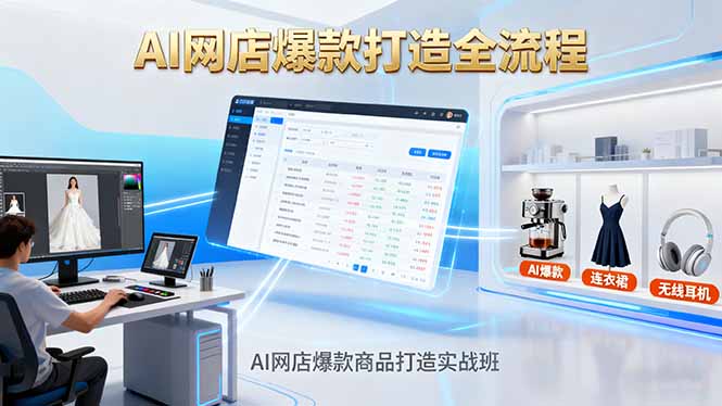 AI网店爆款商品打造实战班：AI技术实现商品图智能处理，快速搭建AI网店采购|汽车产业|汽车配件|机加工蚂蚁智酷企业交流社群中心