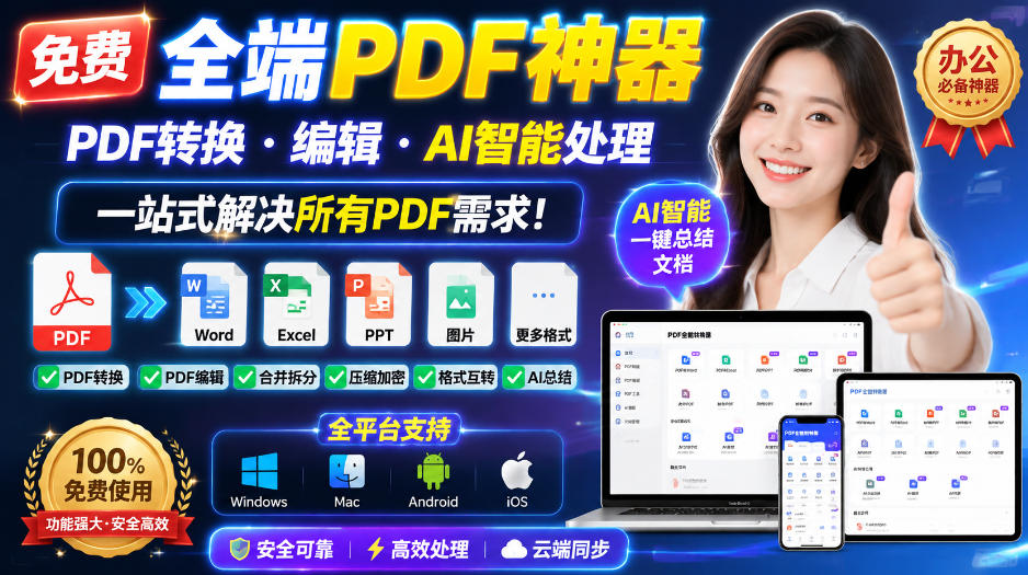 免费全端PDF神器,PDF转换·编辑·AI智能处理,一站式解决所有PDF需求!采购|汽车产业|汽车配件|机加工企业家交流社群中心