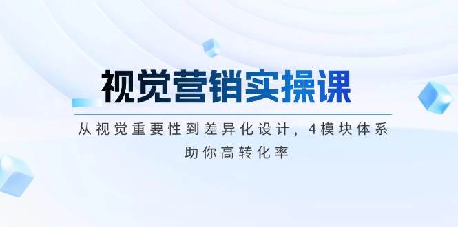 视觉营销实操课, 从视觉重要性到差异化设计, 4模块体系, 助你高转化率采购|汽车产业|汽车配件|机加工蚂蚁智酷企业交流社群中心