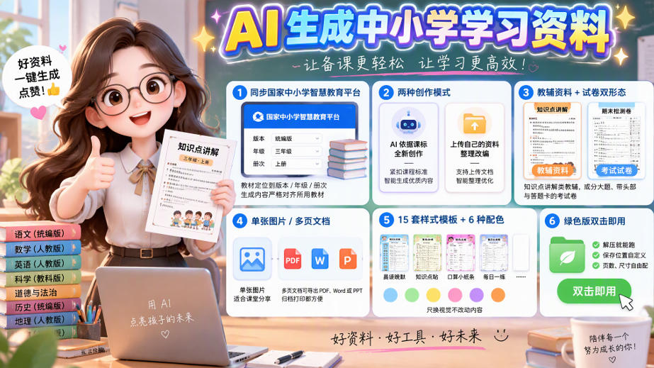 孩子的教辅别再乱买了:同步国家中小学智慧平台,AI一键生成图文教辅和试卷采购|汽车产业|汽车配件|机加工企业家交流社群中心