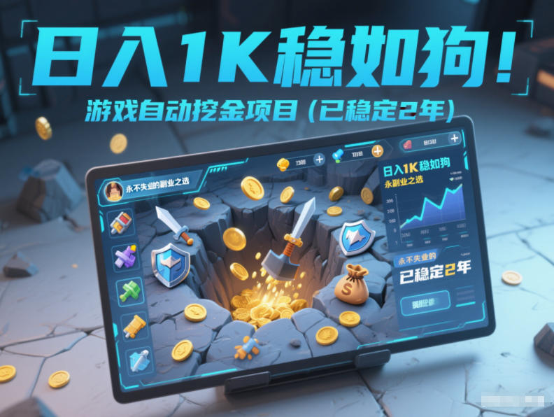 日入1K稳如狗！游戏自动挖金项目(已稳定2年)，永不失业的副业之选【揭秘】采购|汽车产业|汽车配件|机加工蚂蚁智酷企业交流社群中心
