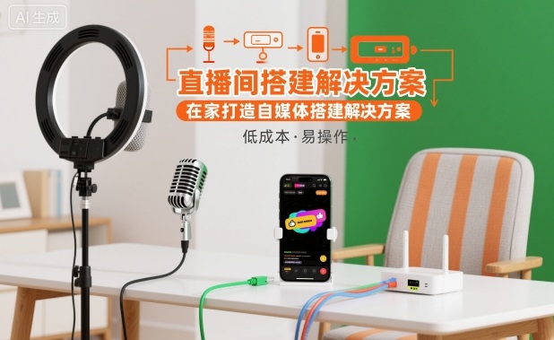 直播间搭建解决方案，在家打造自媒体搭建解决方案采购|汽车产业|汽车配件|机加工蚂蚁智酷企业交流社群中心