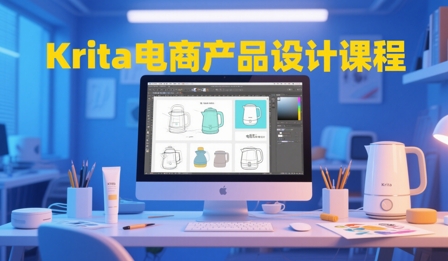 大梦老师·Krita电商产品设计课程采购|汽车产业|汽车配件|机加工蚂蚁智酷企业交流社群中心