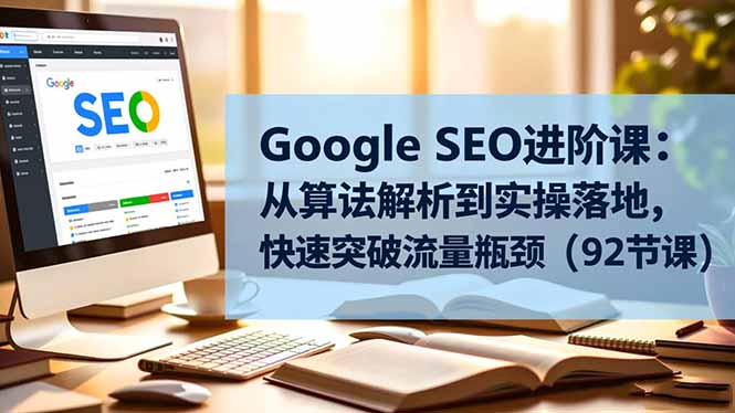 Google SEO进阶课：从算法解析到实操落地，快速突破流量瓶颈(92节课采购|汽车产业|汽车配件|机加工蚂蚁智酷企业交流社群中心