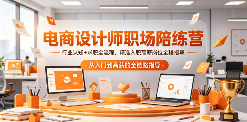 电商设计师职场陪练营，行业认知+求职全流程，精准入职高薪岗位全程指导采购|汽车产业|汽车配件|机加工企业家交流社群中心