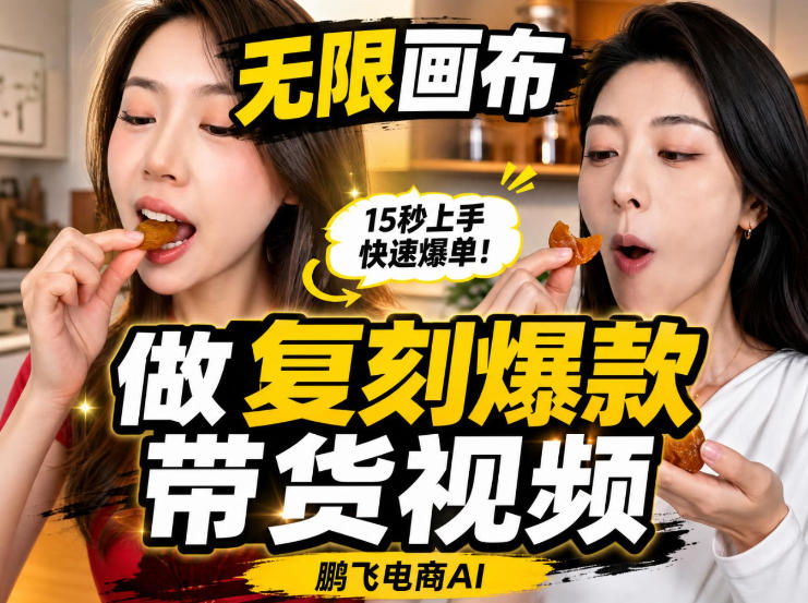 无限画布实操教程，搭一个炸裂级黑科技工作流——一键复刻爆款带货视频采购|汽车产业|汽车配件|机加工企业家交流社群中心