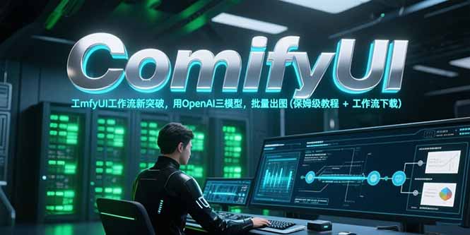 ComfyUI工作流新突破，用OpenAI三模型，批量出图(保姆级教程+工作流下载采购|汽车产业|汽车配件|机加工蚂蚁智酷企业交流社群中心