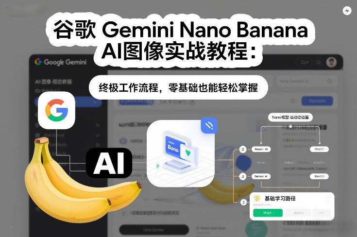 谷歌Gemini Nano Banana AI图像实战教程：终极工作流程，零基础也能轻松掌握采购|汽车产业|汽车配件|机加工蚂蚁智酷企业交流社群中心