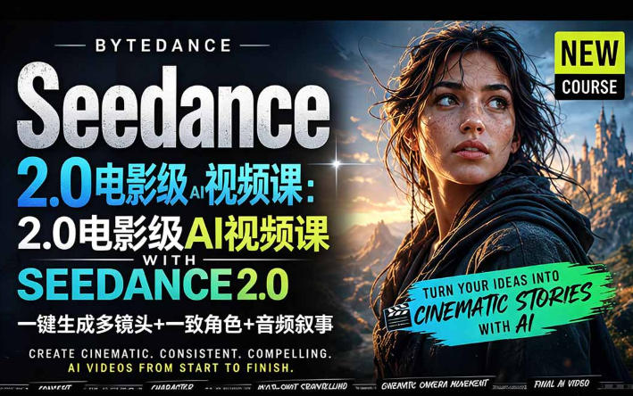 字节跳动的Seedance 2.0 AI电影视频生成制作教程，一键生成多镜头+一致角色+音频叙事-中英字幕采购|汽车产业|汽车配件|机加工企业家交流社群中心