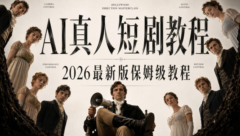 AI真人短剧制作全流程，AI视频大佬专为零基础研制的AI短剧教程，保姆级教程，新手一学就会！采购|汽车产业|汽车配件|机加工企业家交流社群中心