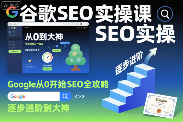 谷歌SEO实操课,Google从0开始SEO全攻略,逐步进阶到大神(更新26年)采购|汽车产业|汽车配件|机加工企业家交流社群中心
