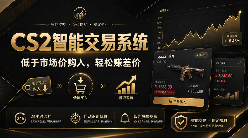 CS2智能交易系统，轻松賺差价|自动运行，无需自己挂G|数据支持任何形式验证【揭秘】采购|汽车产业|汽车配件|机加工企业家交流社群中心