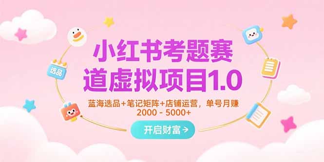 小红书考题赛道虚拟项目1.0,蓝海选品+笔记矩阵+店铺运营,单号月赚5000+采购|汽车产业|汽车配件|机加工蚂蚁智酷企业交流社群中心