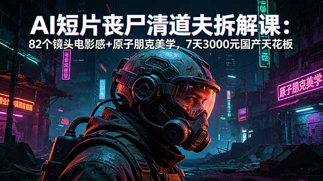AI短片《丧尸清道夫》拆解课：82个镜头电影感+原子朋克美学，7天3000元国产天花板采购|汽车产业|汽车配件|机加工企业家交流社群中心