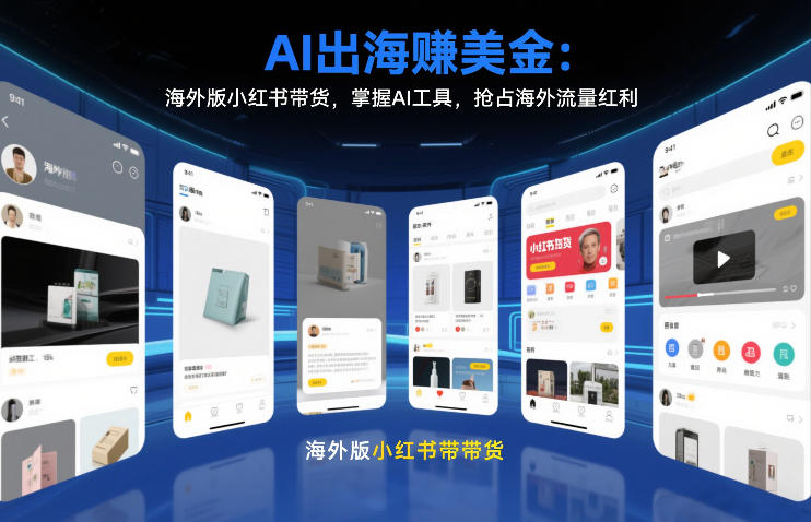 AI出海賺美金：海外版小红书带货，掌握AI工具，抢占海外流量红利(更新2026)采购|汽车产业|汽车配件|机加工蚂蚁智酷企业交流社群中心