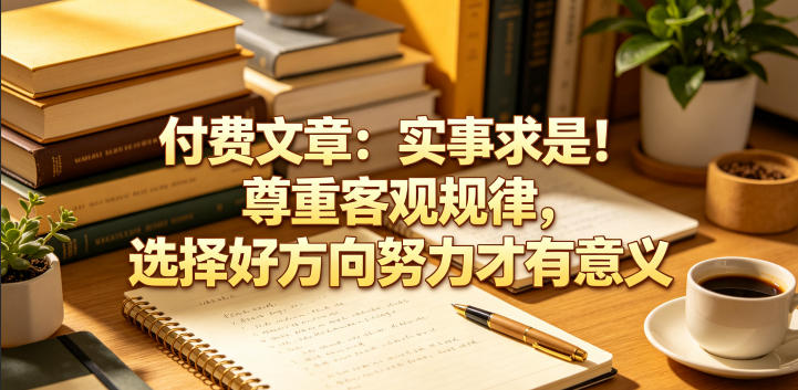 付费文章：实事求是！尊重客观规律，选择好方向努力才有意义采购|汽车产业|汽车配件|机加工企业家交流社群中心