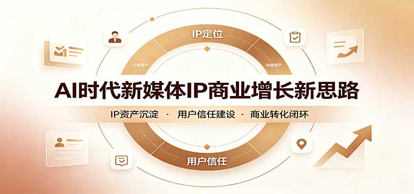 AI时代新媒体IP商业增长新思路：摒弃复杂运营套路，用极简思维打通获客路径采购|汽车产业|汽车配件|机加工企业家交流社群中心