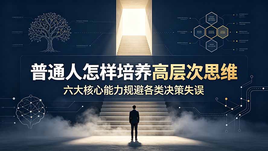 付费文章:普通人怎样培养高层次思维,六大核心能力规避各类决策失误采购|汽车产业|汽车配件|机加工企业家交流社群中心