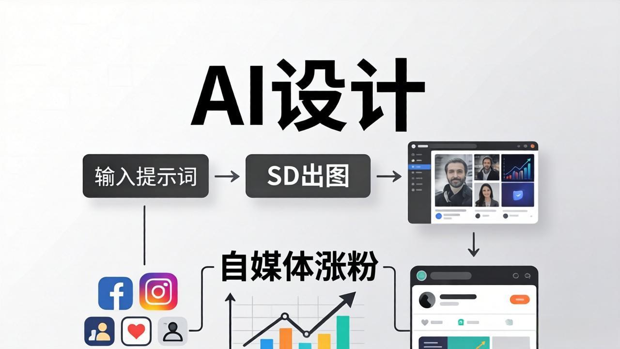 人人都是AI设计师：SD出图+自媒体涨粉一站教学，告别图文素材焦虑，AI设计让你轻松避开内卷采购|汽车产业|汽车配件|机加工企业家交流社群中心