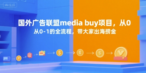 国外广告联盟media buy项目,从0-1的全流程,带大家出海捞金采购|汽车产业|汽车配件|机加工蚂蚁智酷企业交流社群中心