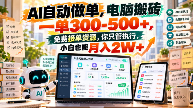 AI自动做单,电脑搬砖一单300-500+,免费接单资源,你只管执行,小白也能月入2W+【揭秘】采购|汽车产业|汽车配件|机加工企业家交流社群中心