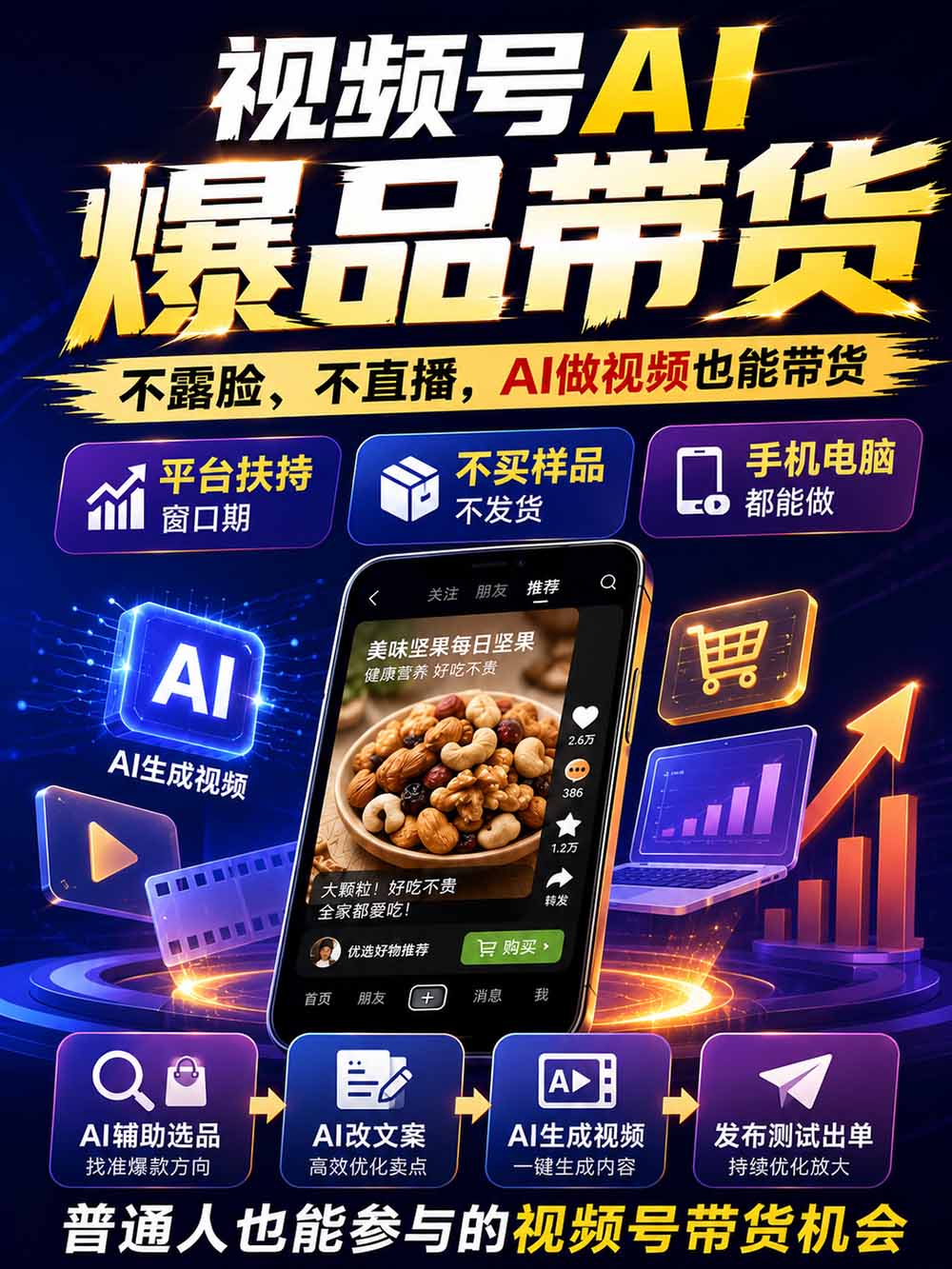 图片[2]采购|汽车产业|汽车配件|机加工2026视频号AI爆品带货训练营-9月开课｜不露脸不直播，AI做视频发视频号，有人下单，你赚佣金，轻松单日佣金1000+采购|汽车产业|汽车配件|机加工企业家交流社群中心