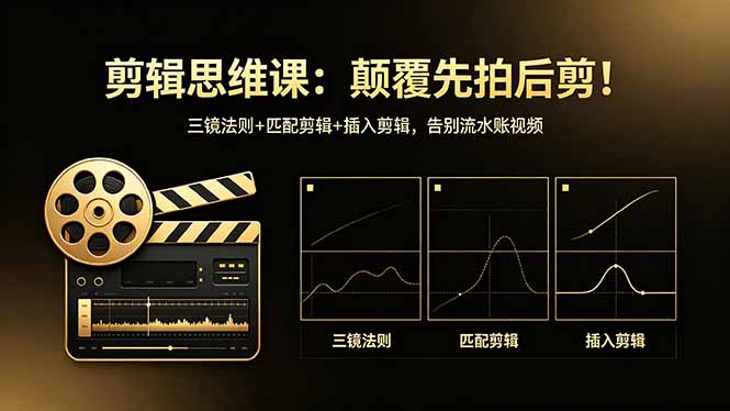 剪辑思维课：颠覆先拍后剪！三镜法则+匹配剪辑+插入剪辑，告别流水账视频采购|汽车产业|汽车配件|机加工企业家交流社群中心