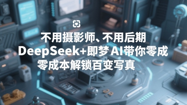不用摄影师、不用后期，DeepSeek+即梦AI带你零成本解锁百变写真！采购|汽车产业|汽车配件|机加工蚂蚁智酷企业交流社群中心
